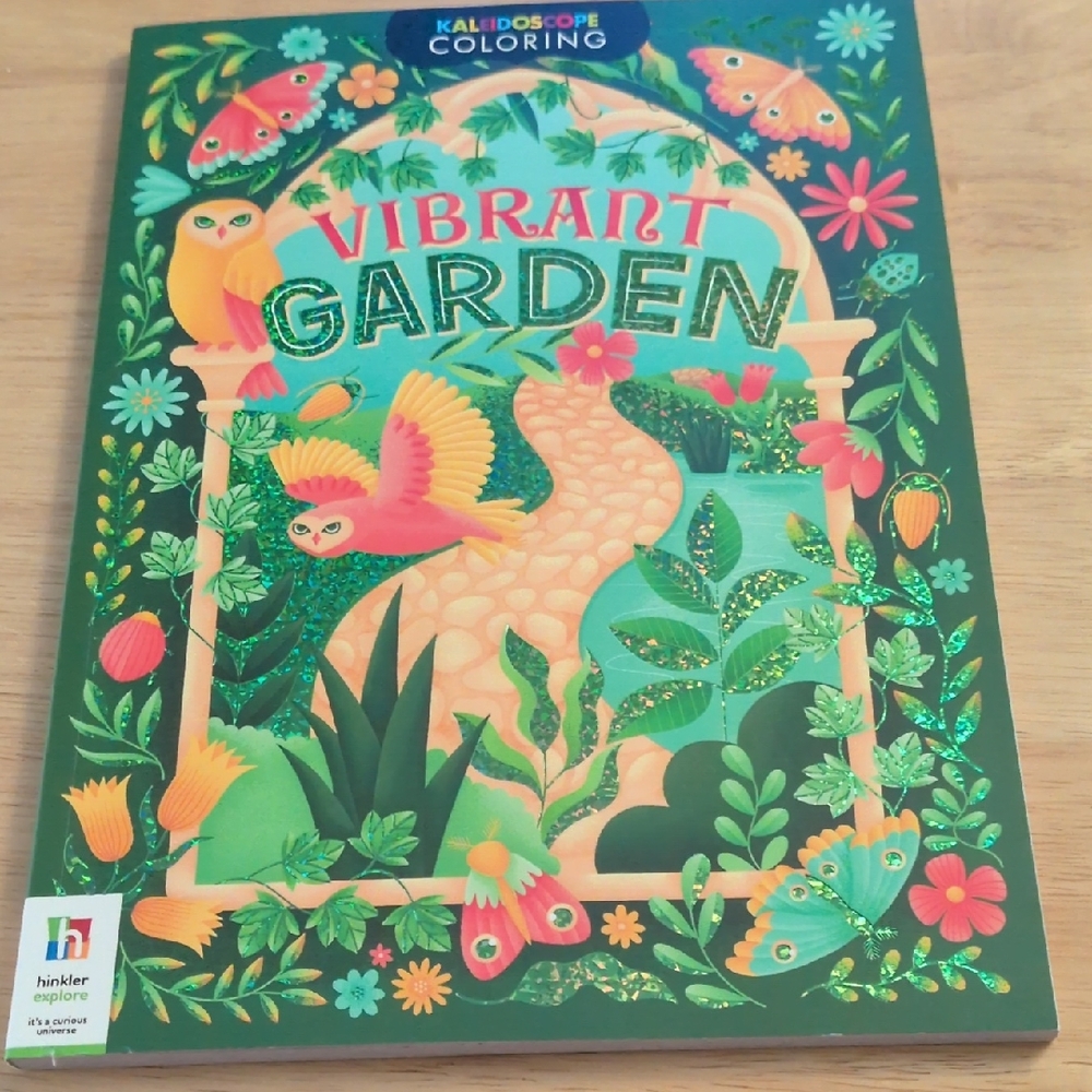 Vibrant Garden Adult Coloring Book